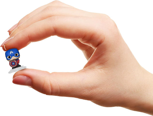 Funko Bitty Pop! Marvel - Captain America 4PK - Captain America (holding Shield), Nick Fury, Thor and A Surprise Mystery Mini Figure