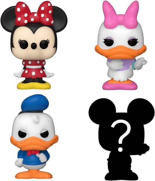 Funko Bitty POP! Disney - Minnie Mouse (red Dress), Daisy Duck, Donald Duck and A Surprise Mystery Mini Figure