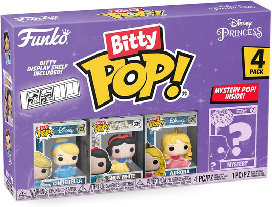 Funko Bitty POP! Disney Princess - Cinderella, Snow White, Aurora and A Surprise Mystery Mini Figure