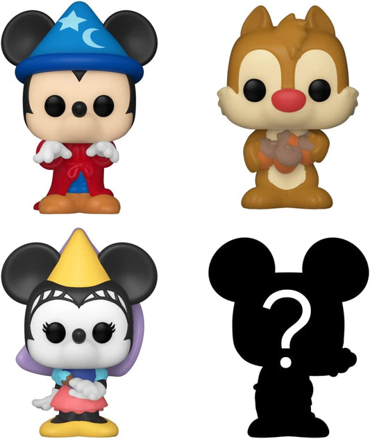 Funko Bitty POP! Disney - Sorcerer Mickey, Dale, Princess Minnie and A Surprise Mystery Mini Figure