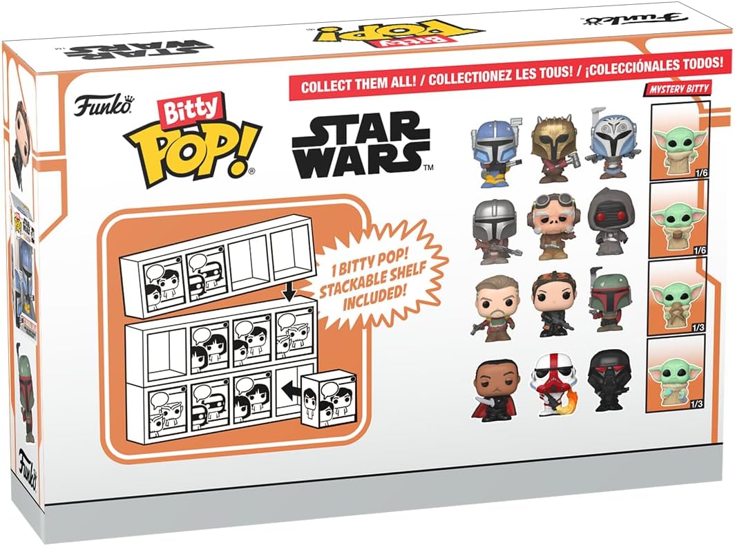Funko Bitty POP!: Mandalorian - Heavy Infantry Mandalorianª, Bitty Pop! The Armorerª, Bitty Pop! Bo-Katan Kryzeª, and a mystery Bitty Pop! Figure