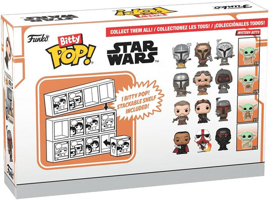 Funko Bitty POP!: Mandalorian - Cobb Vanthª, Bitty Pop! Fennec Shandª, Bitty Pop! Boba Fettª, and a mystery Bitty Pop! Figure