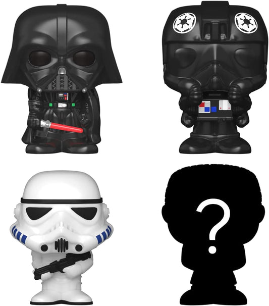 Funko Bitty POP! Star Wars - Darth Vaderª, TIE Fighter Pilotª, Stormtrooperª and A Surprise Mystery Mini Figure