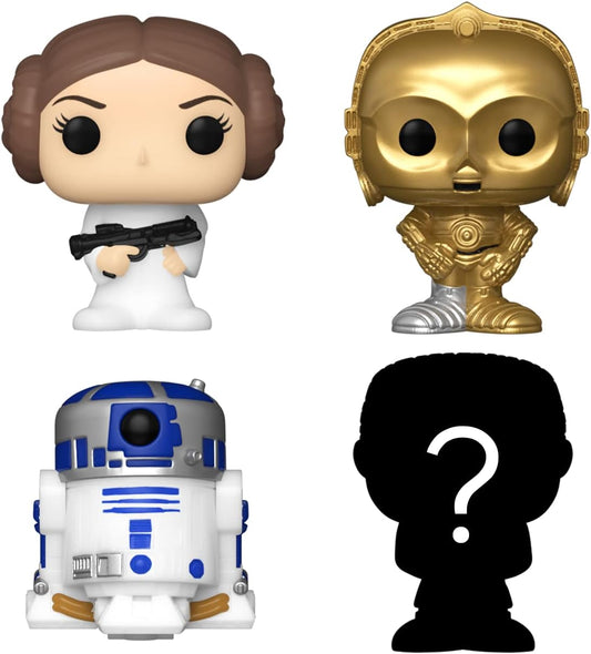 Funko Bitty POP! Star Wars - Princess Leiaª, R2-D2ª, C-3POª and A Surprise Mystery Mini Figure