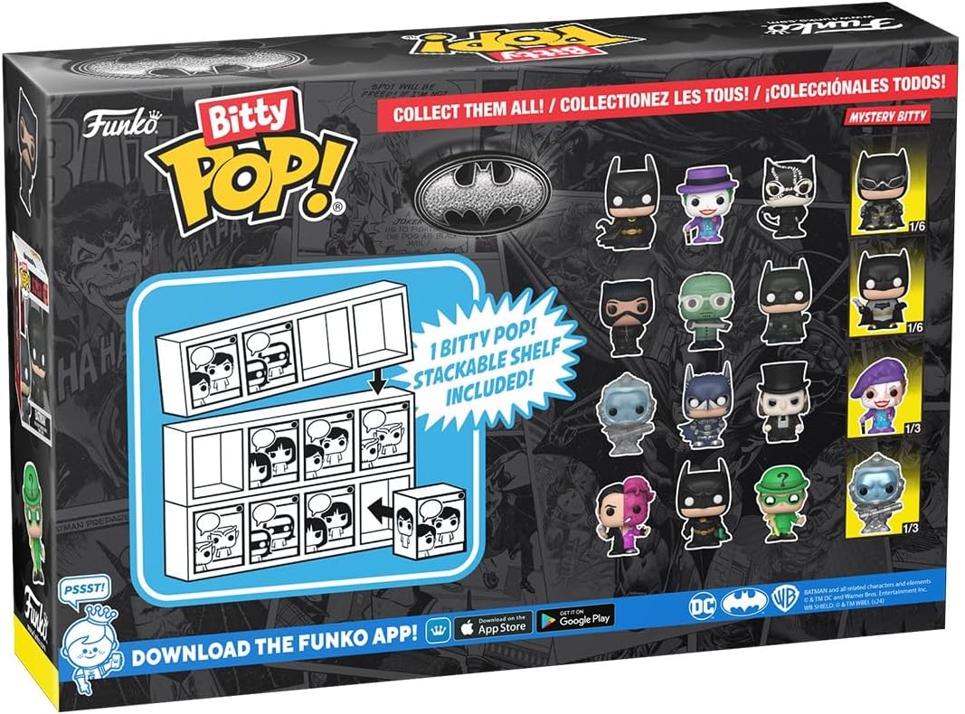 Funko Bitty Pop! Batman 85th - Batman 4PK and A Surprise Mystery Mini Figure