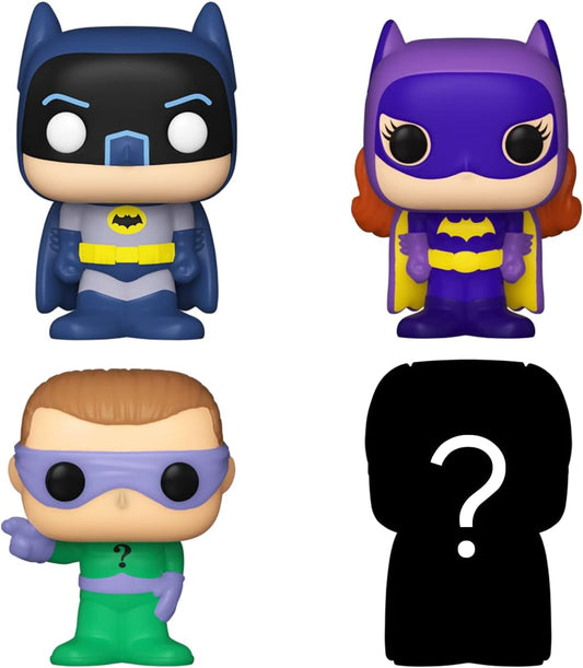 Funko Bitty POP! DC - Batman, Batgirl, the Riddler and A Surprise Mystery Mini Figure