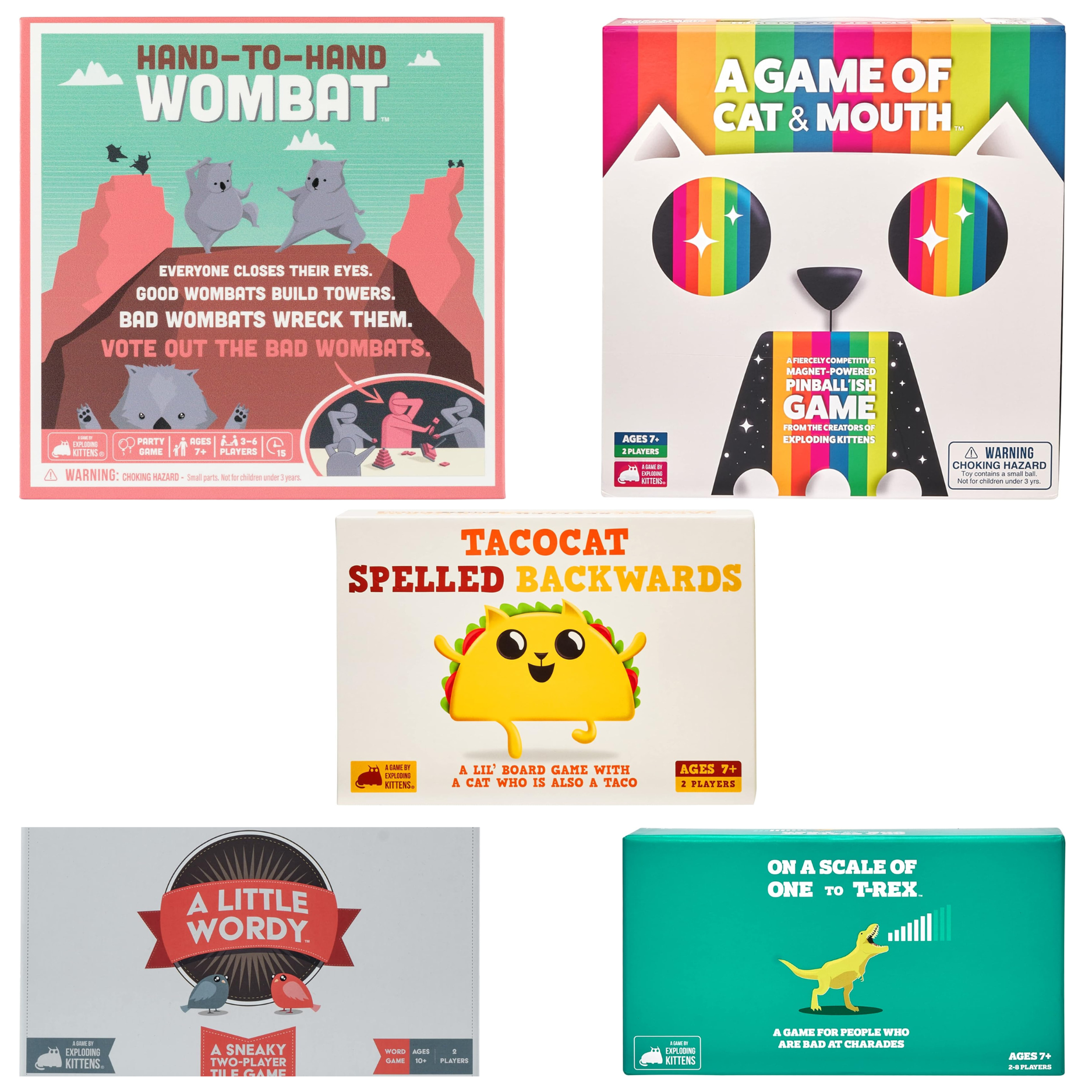 Every Single Exploding Kittens Games Exploding Kittens 5 Game Bundle – Turbo Toys